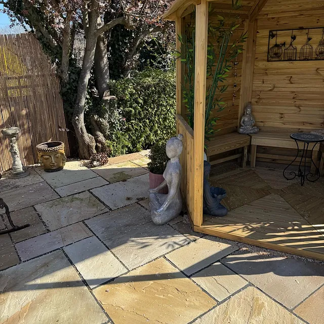 New Paving and Gazebo - Easy Gardens