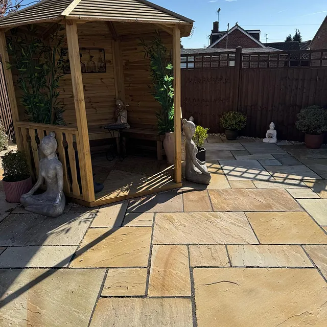 New Paving and Gazebo - Easy Gardens